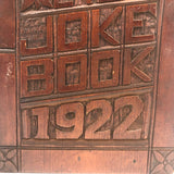 1922 Folk Art Carved "Adam and Eve Joke Book" with Surprise Snake