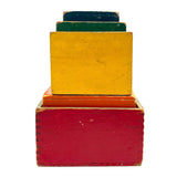 Ever Satisfying and Useful Nesting and Stacking Cubes, c. 1930s-40s, Set of Five