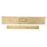 Antique Sailor Made Scrimshawed Ruler and Presumed Busk Fragment