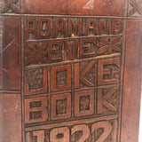 1922 Folk Art Carved "Adam and Eve Joke Book" with Surprise Snake