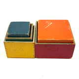 Ever Satisfying and Useful Nesting and Stacking Cubes, c. 1930s-40s, Set of Five