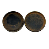 Handsome Earlyish 19th Century Marbled Mustard Paint Decorated Papier Mache Snuff Box