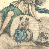 Antique Mirrored Box with Butterfly Woman and Match Striker Bottom