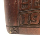 1922 Folk Art Carved "Adam and Eve Joke Book" with Surprise Snake