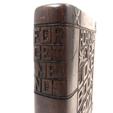 1922 Folk Art Carved "Adam and Eve Joke Book" with Surprise Snake