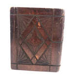 1922 Folk Art Carved "Adam and Eve Joke Book" with Surprise Snake