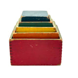 Ever Satisfying and Useful Nesting and Stacking Cubes, c. 1930s-40s, Set of Five
