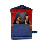 Scarce and Marvelous Antique German Erzgebirge Mechanical Punch and Judy Show