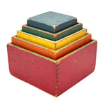 Ever Satisfying and Useful Nesting and Stacking Cubes, c. 1930s-40s, Set of Five