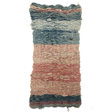 Gorgeous 19th C. Handwoven Mat of Calico Fabrics