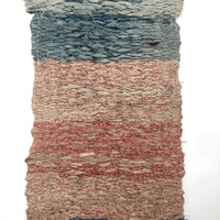 Gorgeous 19th C. Handwoven Mat of Calico Fabrics