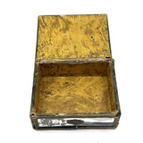 Antique Mirrored Box with Butterfly Woman and Match Striker Bottom
