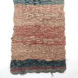 Gorgeous 19th C. Handwoven Mat of Calico Fabrics
