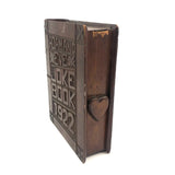 1922 Folk Art Carved "Adam and Eve Joke Book" with Surprise Snake