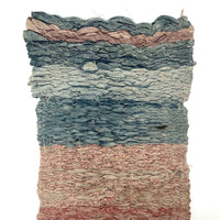 Gorgeous 19th C. Handwoven Mat of Calico Fabrics
