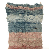Gorgeous 19th C. Handwoven Mat of Calico Fabrics