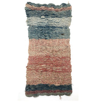 Gorgeous 19th C. Handwoven Mat of Calico Fabrics