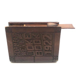 1922 Folk Art Carved "Adam and Eve Joke Book" with Surprise Snake