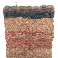 Gorgeous 19th C. Handwoven Mat of Calico Fabrics