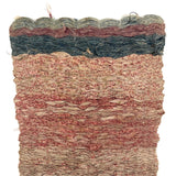 Gorgeous 19th C. Handwoven Mat of Calico Fabrics