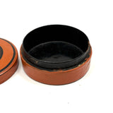 Charming Earlyish 19th Century Hand-painted Papier Mache Snuff Box with Pear and Cherries