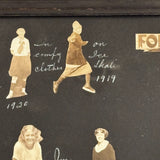 Rough But Charming 1920s Photo Album Photo Collage, Simply Framed