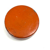 Charming Earlyish 19th Century Hand-painted Papier Mache Snuff Box with Pear and Cherries