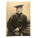 Handsome Young Sailor, USS San Francisco, C. WW2 Snapshot