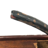 1922 Folk Art Carved "Adam and Eve Joke Book" with Surprise Snake