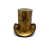 SOLD Golden Top Hat with Great Patina (and Hole at Center for Unknown Purpose!)