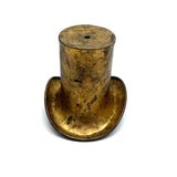 SOLD Golden Top Hat with Great Patina (and Hole at Center for Unknown Purpose!)