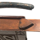 1922 Folk Art Carved "Adam and Eve Joke Book" with Surprise Snake