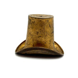 SOLD Golden Top Hat with Great Patina (and Hole at Center for Unknown Purpose!)