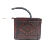 1922 Folk Art Carved "Adam and Eve Joke Book" with Surprise Snake