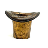SOLD Golden Top Hat with Great Patina (and Hole at Center for Unknown Purpose!)