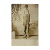 Highly Empathetic Occupational Portrait of a Young Man with Calipers, Antique RPPC