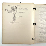 Ruth Seifert's 1915 New Brunswick High School Biology Notebook with Great Diagrams