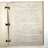 Ruth Seifert's 1915 New Brunswick High School Biology Notebook with Great Diagrams