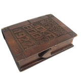 1922 Folk Art Carved "Adam and Eve Joke Book" with Surprise Snake