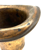 SOLD Golden Top Hat with Great Patina (and Hole at Center for Unknown Purpose!)