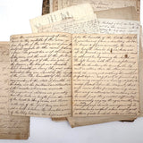 19th Century British Folio with Beautifully Handwritten Notes on Wax Flower Making, Fresco Painting, Mold Making, Drawing Faces, More