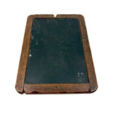 Alex's Carved Into, Beautifully Worn 19th Century School Slate with Angled Etched Lines