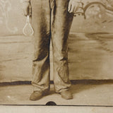 Highly Empathetic Occupational Portrait of a Young Man with Calipers, Antique RPPC
