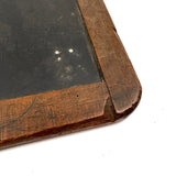 Alex's Carved Into, Beautifully Worn 19th Century School Slate with Angled Etched Lines