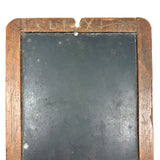 Alex's Carved Into, Beautifully Worn 19th Century School Slate with Angled Etched Lines