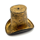 SOLD Golden Top Hat with Great Patina (and Hole at Center for Unknown Purpose!)