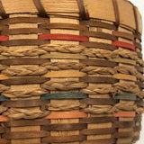 Lovely Penobscot Sweet Grass and Ash Splint Small Basket with Marvelous Color