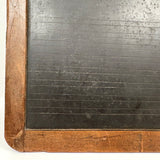 Alex's Carved Into, Beautifully Worn 19th Century School Slate with Angled Etched Lines
