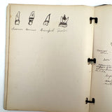 Ruth Seifert's 1915 New Brunswick High School Biology Notebook with Great Diagrams