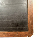 Alex's Carved Into, Beautifully Worn 19th Century School Slate with Angled Etched Lines